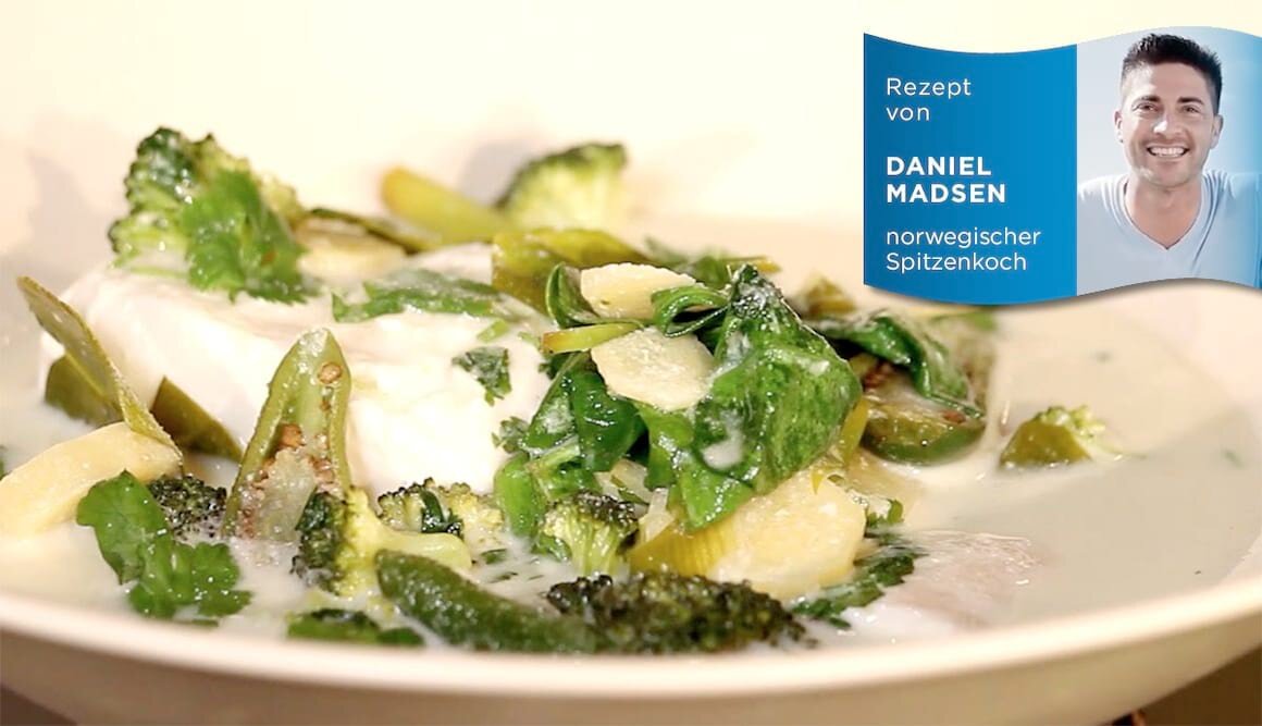 Norwegisches Heilbutt Curry