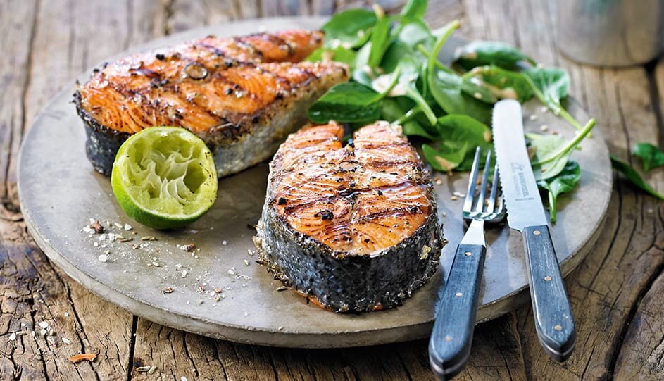 Kotelett Helden - Grill Lachs für den großen Hunger