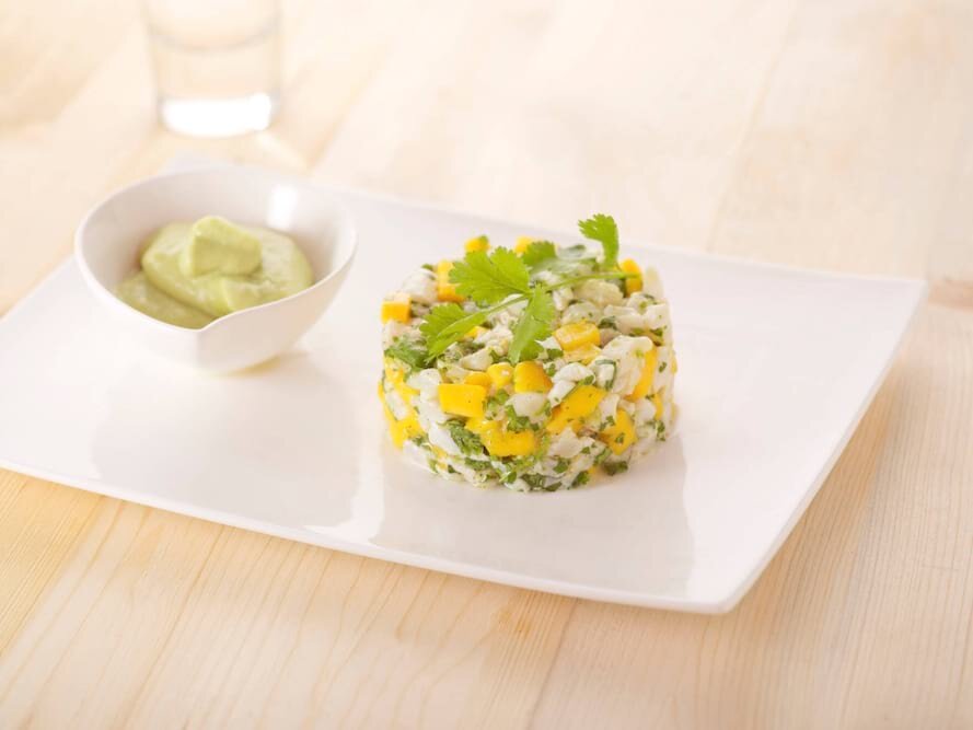 Tartar vom Skrei mit Limette und Koriander