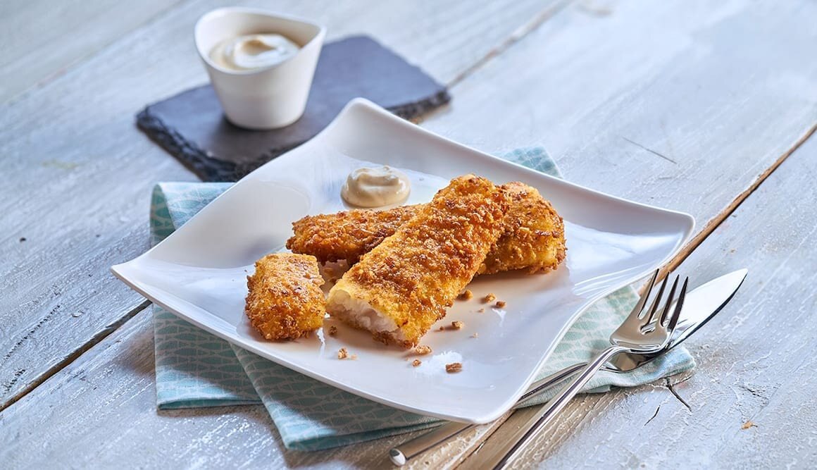 Schwarzer Heilbutt in der Knusperkruste mit Aioli