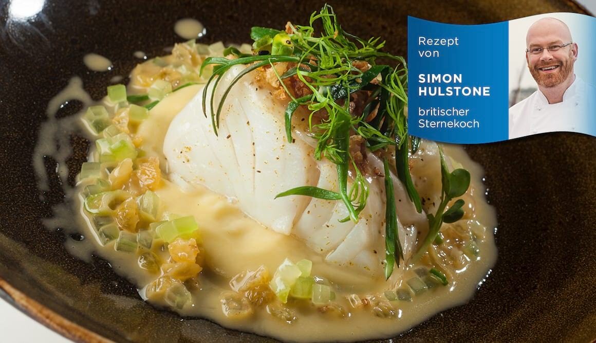 Filet vom Skrei an Pastinakenpüree und Verjus