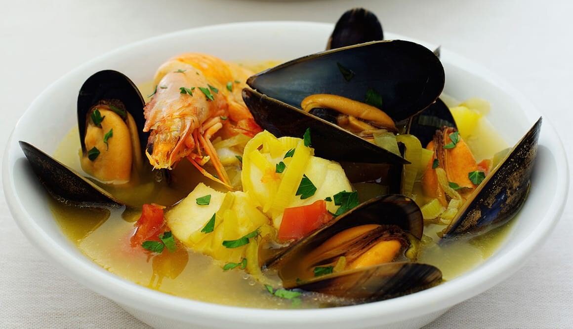 Fischsuppe mit Safran und Fenchel