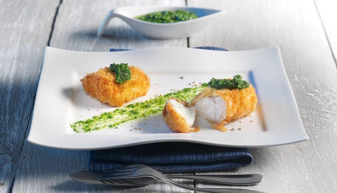 Seeteufel mit Korianderpesto