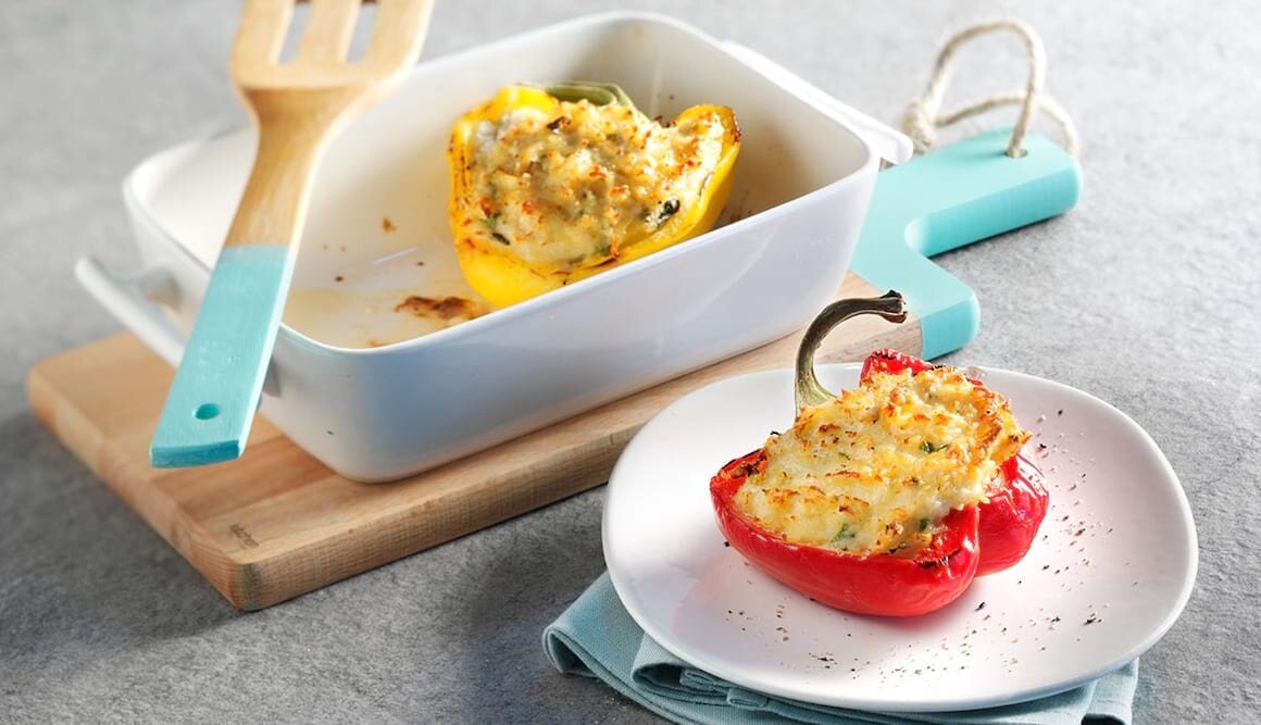 Mit Lumb gefüllte Paprika