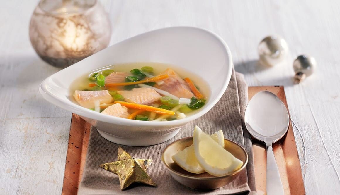 Ucha mit Fjordforelle