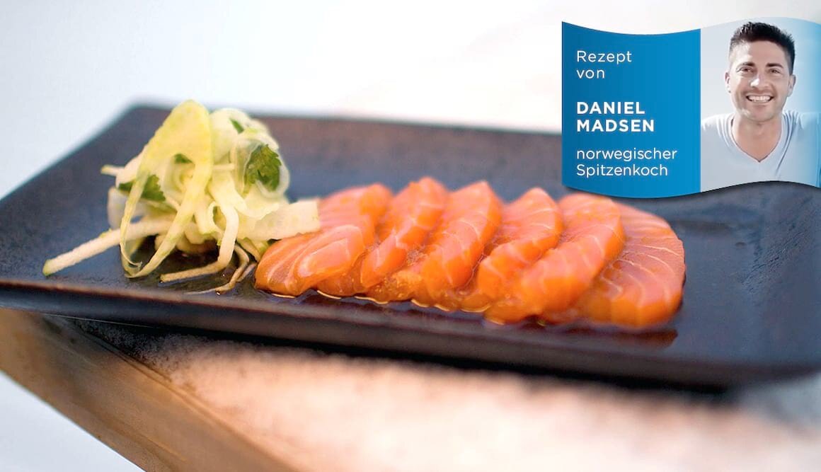 Norweger Lachs mit Ponzu-Sauce