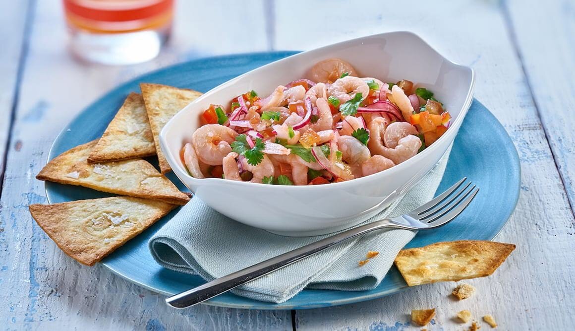 Ceviche von Eismeergarnelen