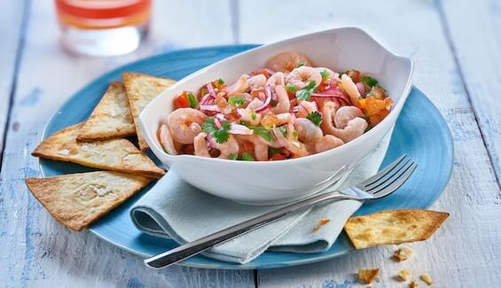 Ceviche von Eismeergarnelen