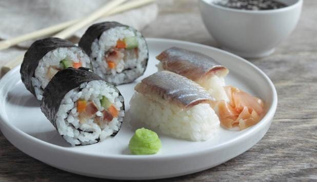 Sushi mit Matjeshering