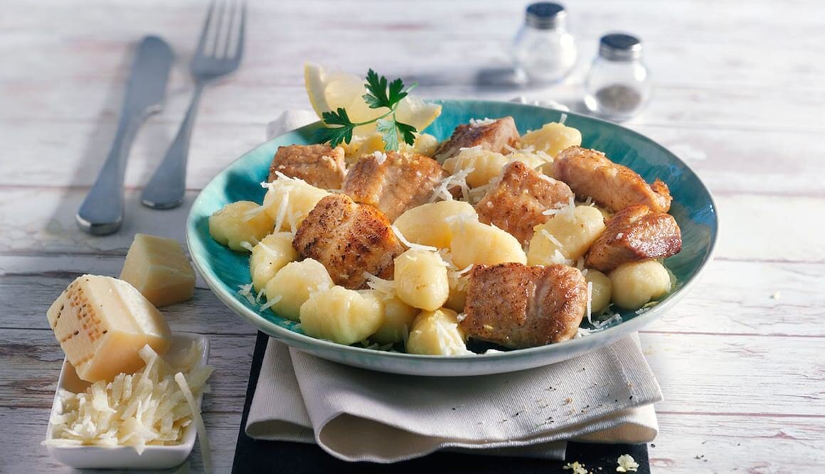 Gnocchi mit Katfisch und Zitronenbutter