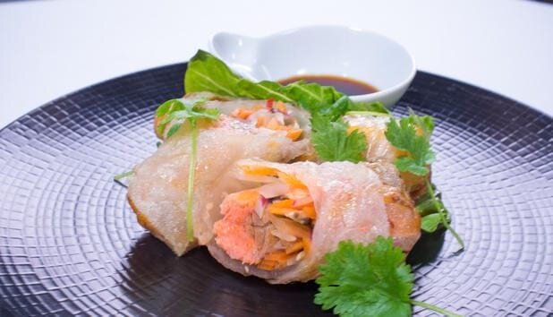 Nem-Rollen mit Fjordforelle