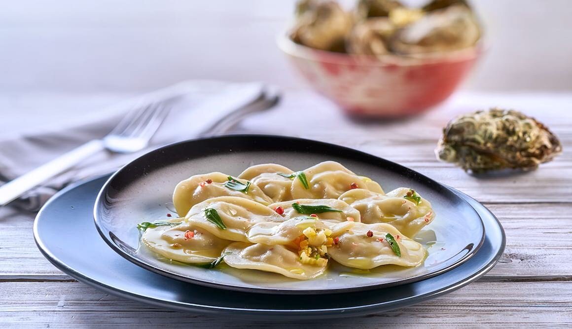 Austernravioli
