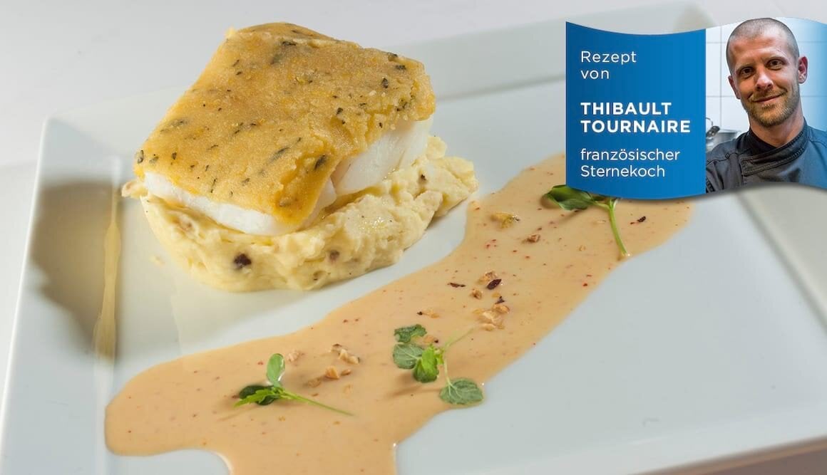 Filet vom Skrei in Bergamotte und Salbei an Ratte du Touquet