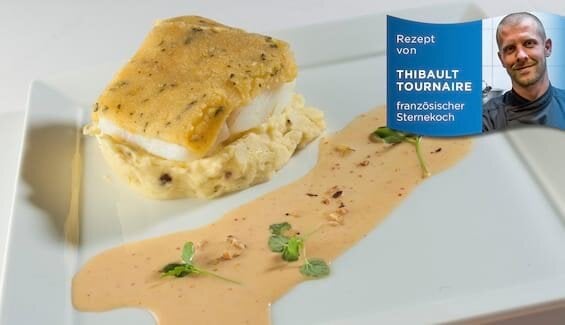 Filet vom Skrei in Bergamotte und Salbei an Ratte du Touquet