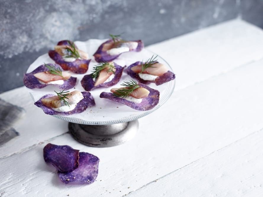 Matjes mit lila K-Chips