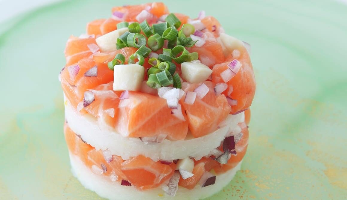 Tatar vom norwegischen Lachs