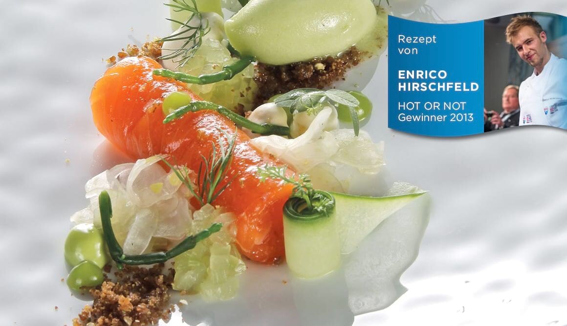 Fjordforelle mit Anisaromen und Gartengurke