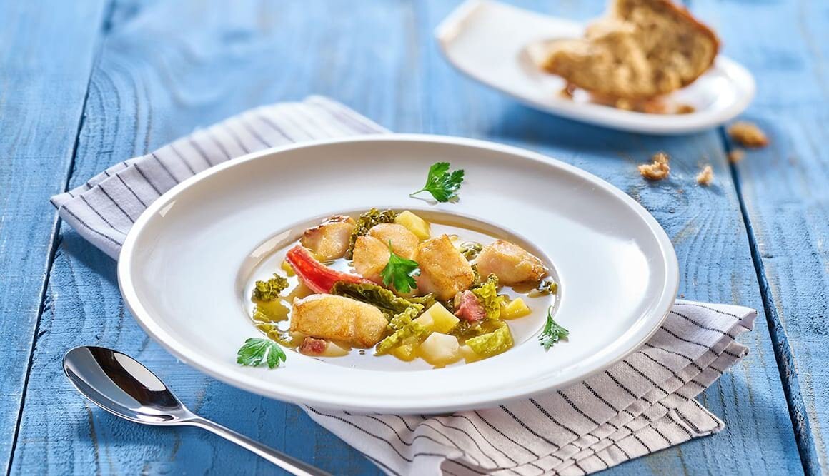 Bretonischer Eintopf mit Rotbarsch