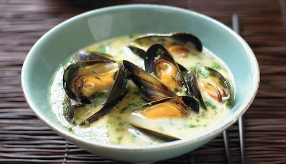 Miesmuscheln in Ingwer-Chili-Sud