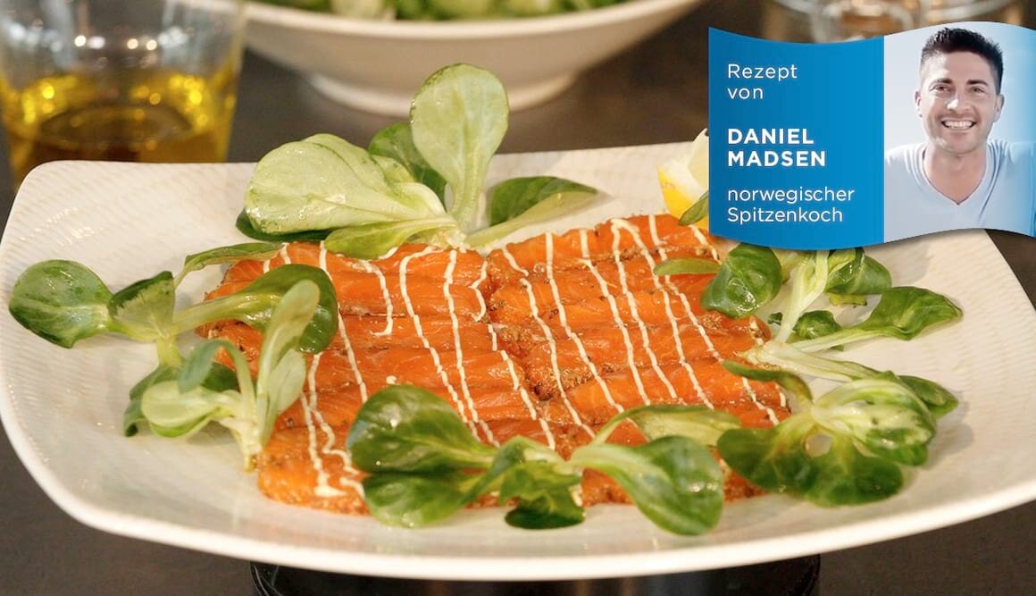 Carpaccio von der Fjordforelle