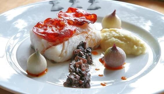 Skrei im Ofen gebacken mit Chorizo