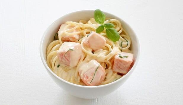 Pasta mit Lachs