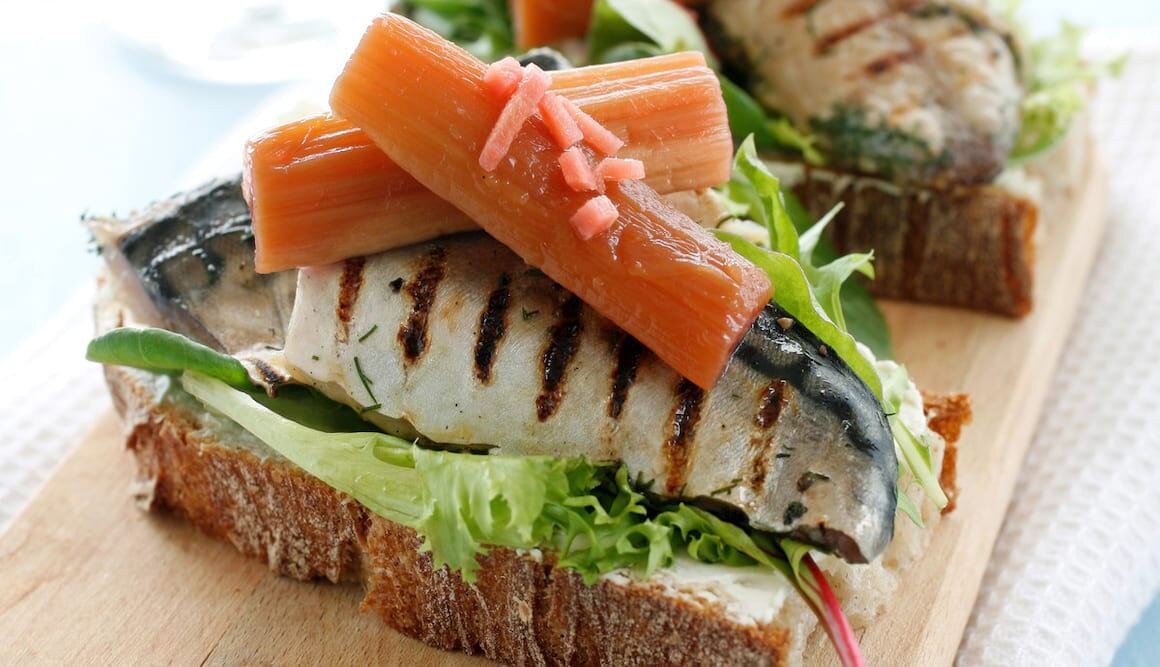 Leicht gebeizte Makrele vom Grill