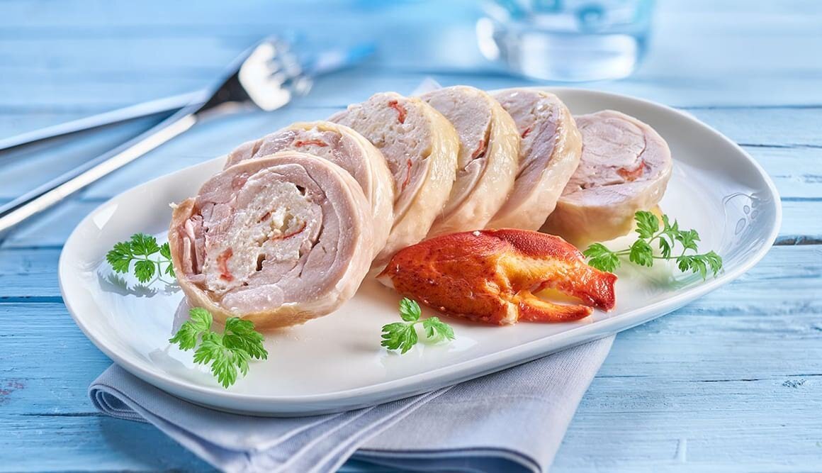Ballotine von Hummer und Hühnchen