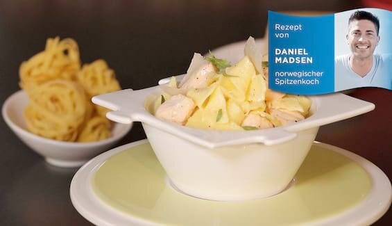 Pappardelle mit norwegischem Lachs