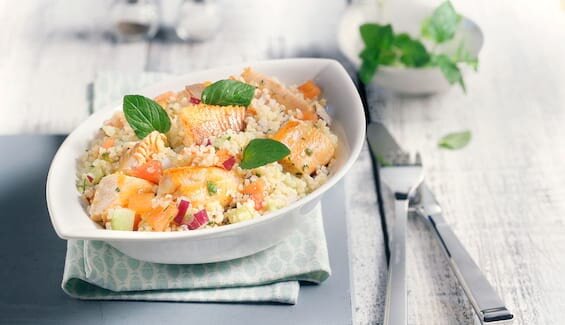 Taboulé mit Saibling