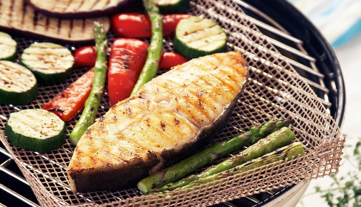 Heilbutt mit gegrilltem Gemüse