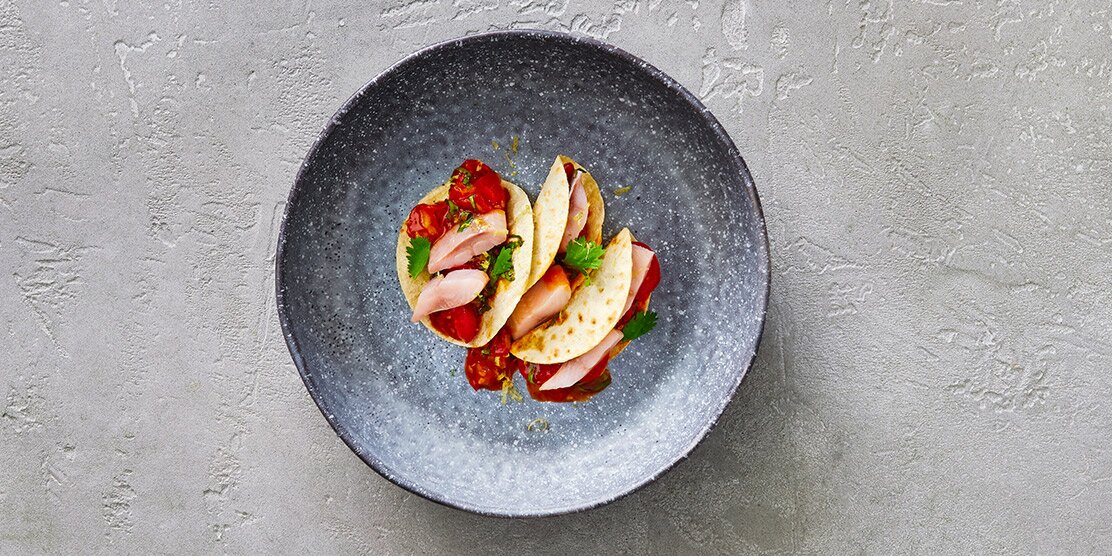 Herings-Taco mit Tomatensalsa