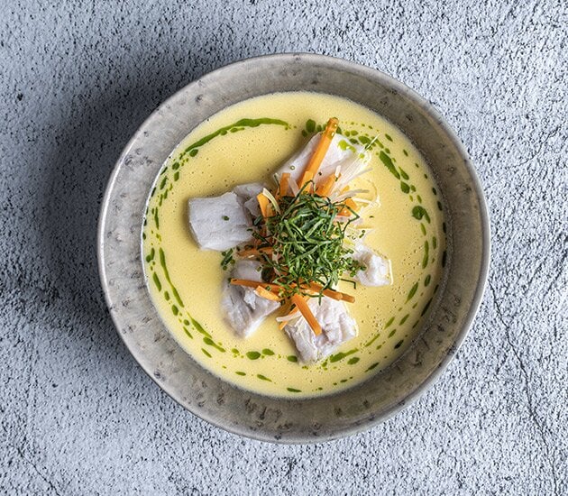 Fischsuppe Bergen mit Seelachs