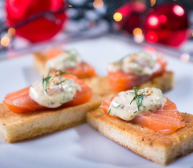 Typisch norwegisch! Graved Lachs mit Senfsauce