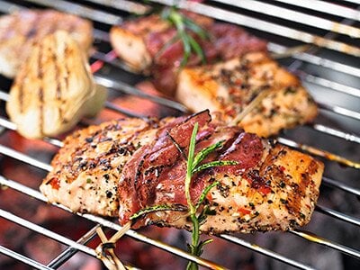 Smokey Bars - Grill Lax mit Schinken