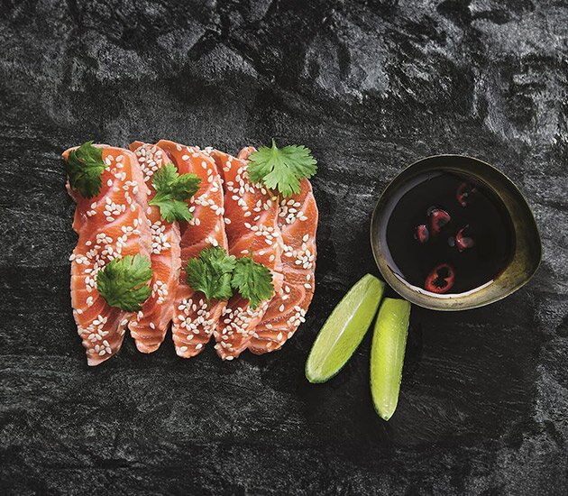 Tataki vom norwegischen Lachs