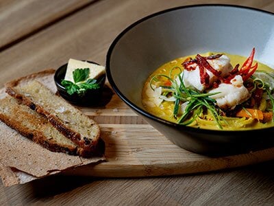 Norwegischer Skrei-Hot-Pot Unstad