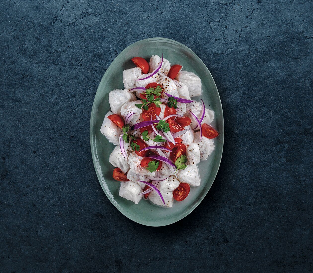 Ceviche mit norwegischem Skrei und Kokosmilch