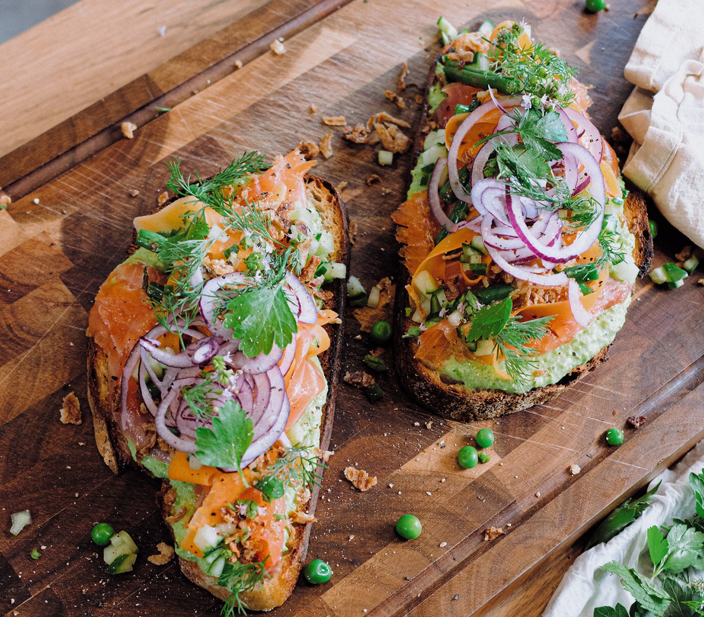 Smørbrød Leipziger Allerlei Style